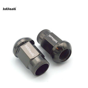 Jntianti Black Gr.5 Titanium Aloi mur roda kursi bola kualitas tinggi M14 * 1.5*35mm mur Lug kunci untuk AUDI <span class=keywords><strong>VW</strong></span> untuk PORSCHE Untuk BENZ - Product Image 3