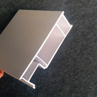 Profilé d'angle en plastique ignifuge et écologique, fabrication sur mesure de profilés PVC extrudés avec un design moderne pour la décoration intérieure