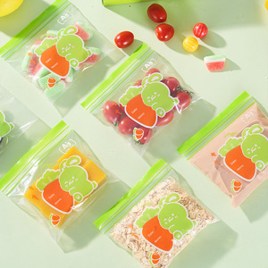Sacs de conservation pour aliments pour bébés Nashdo, en PE, 0-1L, à double fermeture à cordon, pour snacks et fruits - Product Image 2