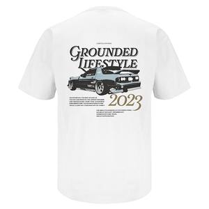 Camiseta Personalizada para Hombre 100% Algodón 180g LATA305534-B Patrón Sólido Impresión Serigráfica Tejido Comprimido 280g - Product Image 1