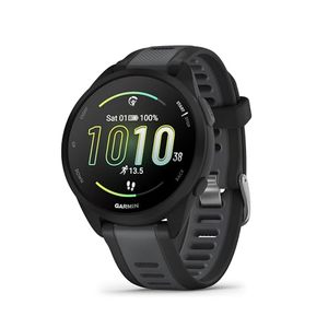 Garmin Forerunner 165, montre connectée de course à pied, écran AMOLED couleur, métriques d'entraînement et informations sur la récupération, noir - Product Image 1