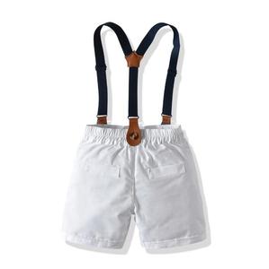 Conjuntos de Ropa para Niños de Boutique de Moda Estadounidense, Ropa de Bebé, Camisa Corta de Verano, Pantalones con Tirantes, Conjuntos de Ropa para Niños de 2 Piezas - Product Image 5