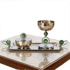 Ensemble de brûleurs d'encens faits à la main en acier inoxydable, style arabe, écologiques et aromatiques, pour la décoration de la maison Ramadan 2026, pour salon et chambre à coucher - Product Image 4