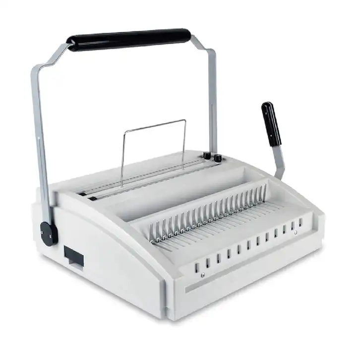 Heavy Duty 450 Pages 21 Rectangle Hole Paper Comb Binding Machine Manual  Paper Punch Binder with Handle