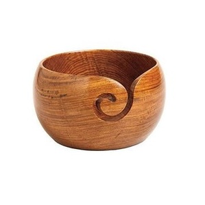 Boîte de rangement de fil de Crochet à tricoter en palissandre à la mode bol de fil en bois élégant pour cadeau de couture d'anniversaire de mère - Product Image 3