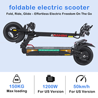 Livraison gratuite UE/USA EMANBA L12ULTRA 48V 16Ah Trottinette électrique pliable 10 pouces BLE Haute vitesse Certifiée CE Longue portée