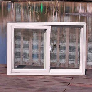 Nhà Máy Bán Hàng Trực Tiếp Đôi Cửa Sổ Nhựa Thay Thế Vinyl Glass PVC Cửa Sổ Ngang Trượt Đôi Kính Cửa Sổ - Product Image 2