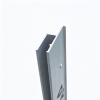 Profilé en alliage d'aluminium anodisé sur mesure pour cadre de boîte lumineuse, anodisation noire et argentée pour boîtier de boîte lumineuse