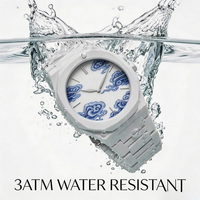 Montre géométrique en biocéramique, logo personnalisé, OEM, mouvement à quartz étanche, directement de l'usine