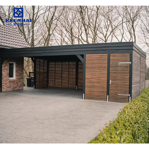 Abri de voiture polyvalent personnalisé, bâtiments d'entrepôt à <span class=keywords><strong>toit</strong></span> <span class=keywords><strong>plat</strong></span>, facile à installer, abri de voiture extérieur préfabriqué en aluminium Foshan - Product Image 4