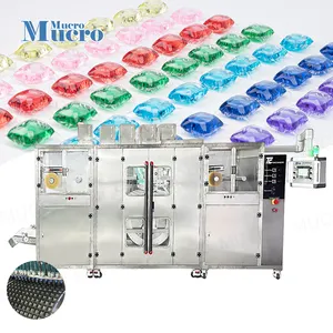 Industrial High Speed Dishwasher Tablets Packing Machine Water Soluble Film Packing Liquid Detergent Powder Pod Making Machine