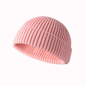Bonnet de montre en tricot acrylique bonnet roulé bonnet chaud tricoté plaine chapeaux d'hiver pêcheur <span class=keywords><strong>chalutier</strong></span> bonnet chapeau Ski Skullcap - Product Image 5