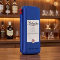 Emballage OEM, boîte de transport portable pour bouteille de vin, boîte de présentation personnalisée pour bouteille de whisky