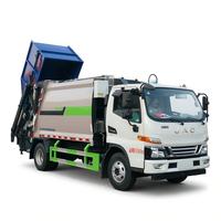 Camion compacteur à bras oscillant JAC 4x2 8CBM, véhicule de collecte des déchets hydraulique pour l'assainissement municipal, directement de l'usine