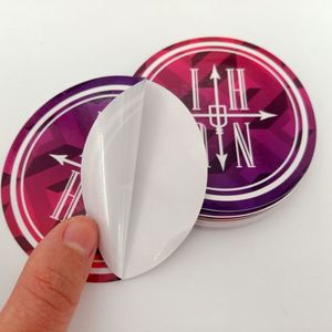 Hojas de pegatinas de vinilo troqueladas personalizadas, etiquetas adhesivas impermeables para embalaje, pegatinas con logo troqueladas a presión - Product Image 5