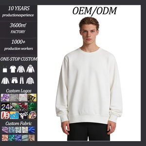 Felpa <span class=keywords><strong>Senza</strong></span> <span class=keywords><strong>Cappuccio</strong></span> da Uomo, Stile Streetwear, Personalizzabile, di Alta Qualità, Resistente, Pesante, Vestibilità Ampia e Comoda, Vendita all'Ingrosso dalla Fabbrica - Product Image 1