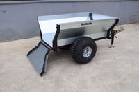 Remorque de jardin ATV TB500 avec treuil et cric, remorquable par ATV, capacité 500 kg, mini-remorque agricole