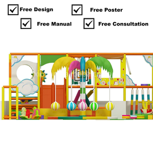 Combinación de equipo de patio de juegos para niños pequeños de interior suave, tobogán grande y pozo de <span class=keywords><strong>bolas</strong></span> con <span class=keywords><strong>parque</strong></span> de trampolines para ocasiones escolares - Product Image 4