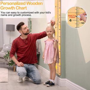Tableau <span class=keywords><strong>de</strong></span> croissance mural en bois pour enfants, mesure <span class=keywords><strong>de</strong></span> la taille pour garçons et filles, règle <span class=keywords><strong>de</strong></span> mesure <span class=keywords><strong>de</strong></span> la croissance murale - Product Image 2
