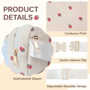 Sac banane tendance personnalisé avec patch pour filles, sac à bandoulière pour femmes et enfants, sacs imprimés adorables - Product Image 4