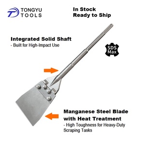 SDS Max 6&quot; X 25&quot; Wide Blade Floor Scraper Chisel, Heavy Duty TE-C Rotary <strong>Hammer</strong> Thinset Tile Adhesive Removal Demolition Tools - Product Image 5