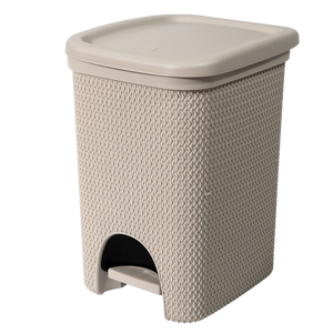 Poubelle à pédale Intreccio Line 320x265x385mm en PP, design minimaliste, pour usage intérieur - Product Image 1