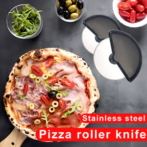 أدوات بيتزا مخصصة قطاعة بيتزا من الفولاذ المقاوم للصدأ قطاعة بيتزا دائرية بعلامة تجارية - Product Image 5
