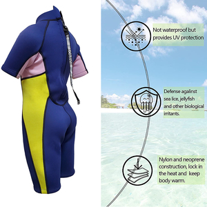 Suministro de China, trajes húmedos de buceo de manga corta para niños, traje de <span class=keywords><strong>neopreno</strong></span> elástico suave de 3mm, traje de <span class=keywords><strong>surf</strong></span> para niños - Product Image 3
