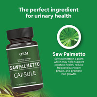 OEM/ODM/OBM Capsules de supplément pour la prostate Saw Palmetto Capsules de fréquence d'urination saine Saw Palmetto Capsules pour hommes Santé de la prostate
