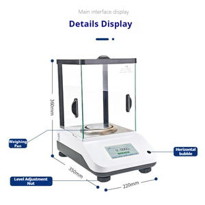 WEIAI Écran tactile Étalonnage interne Cosmétique Bijoux Poudre pesant 1mg/0.1mg <span class=keywords><strong>Balance</strong></span> de laboratoire <span class=keywords><strong>Balance</strong></span> analytique électronique - Product Image 6
