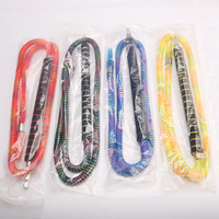 Tuyau de narguilé en plastique 4 couleurs bloqué par la lumière Chicha New Shisha Accessories Wholesale Shisha Pipe with Handle