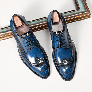 Chaussures Oxford pour hommes de haute qualité, à lacets, bout pointu, en cuir, avec soutien de la voûte plantaire, imperméables, respirantes, élégantes et formelles - Product Image 4