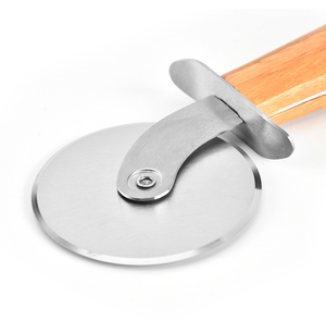 Xyj Gadgets de cuisine en acier inoxydable, manche en bois, fraises à une roue, outils de cuisson - Product Image 3