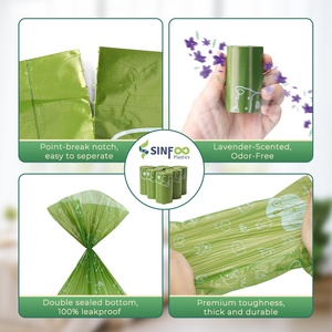 Bolsas para Excremento de Perro con Aroma a Lavanda, Bolsas Compostables Ecológicas para Excremento de Perro, para Viajes y Uso al Aire Libre - Product Image 2