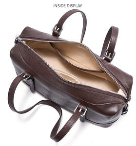 Sac à main en cuir de vachette simple pour femmes, grande capacité, sac à main en cuir Joker, sac à bandoulière de haute qualité pour femmes, logo personnalisé, faible MOQ - Product Image 4