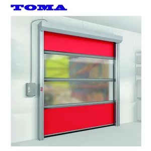 Security Roller Shutters AS2047 TOMA Security Industrial High Speed Roll Up Door Prices PVC Automatic Plastic Rapid Folding Roller Shutter Fast Door