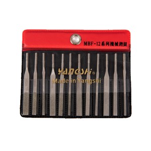 ชุดตะไบเครื่องกลยี่ห้อ Yangshi รุ่น MBF-12 12 ชิ้น ความแม่นยำสูง สำหรับงานหนัง - Product Image 1