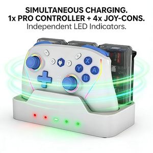 คอนโทรลเลอร์เกมไร้สาย Switch2 พร้อมไจโร 6 แกน NFC ไฟ RGB  <span class=keywords><strong>แบ</strong></span>บตั้งโปรแกรมได้ สำหรับ <span class=keywords><strong>Switch</strong></span> PC Android IOS พร้อมแท่นชาร์จ - Product Image 4