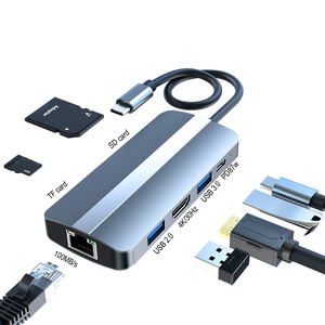 Cantell <span class=keywords><strong>USB</strong></span>-C <span class=keywords><strong>Hub</strong></span> Adapter Multiport <span class=keywords><strong>USB</strong></span> <span class=keywords><strong>Hub</strong></span> 3.0 Đa Splitter 4 Cổng <span class=keywords><strong>USB</strong></span> 3.0 2.0 Cho PC Máy Tính <span class=keywords><strong>Hub</strong></span> <span class=keywords><strong>RJ45</strong></span> Kết Nối - Product Image 5