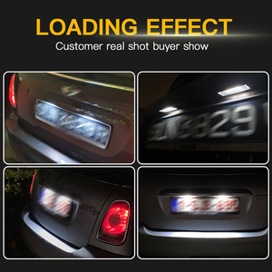 2 Luces LED Blancas de 18SMD para Matrícula de Coche, Aptas para <span class=keywords><strong>Mini</strong></span> <span class=keywords><strong>Cooper</strong></span> R56 R57 R58 R59, Sin Errores - Product Image 5
