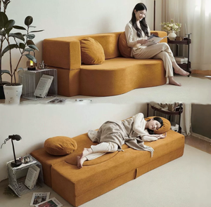 <span class=keywords><strong>Canapé</strong></span> moderne incurvé pour salon, housse amovible et lavable, <span class=keywords><strong>canapé</strong></span>-lit en mousse pour petit appartement - Product Image 3