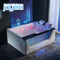 Baignoire en fibre de verre et acrylique pour adultes, 2 personnes, carrées, bon marché, portable, en plastique, transparent, pour adultes
