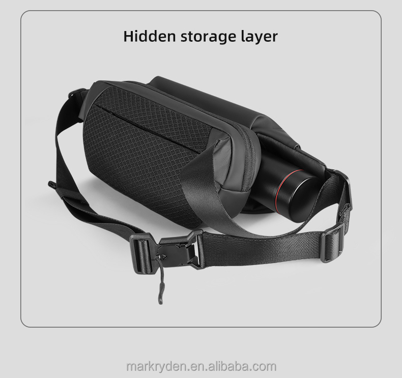 MR8331 Men's Magnetic Clasp Chest Bag – Multi-Functional Large Capacity Sling & Waist Pack - View 5