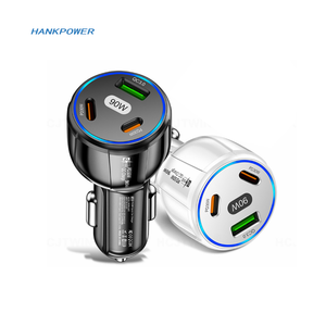 Taşınabilir USB QC3.0 Araç Hızlı Şarj Cihazı Dayanıklı PC Gövdeli TİP C PD 30W 90W 3 Portlu USB Araç Hızlı Şarj Cihazı Cep Telefonları için - Product Image 4