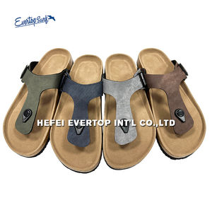 Meilleures pantoufles Design pour hommes, pantoufles d'extérieur pour hommes, pantoufles d'été de plage à <span class=keywords><strong>semelle</strong></span> en liège - Product Image 2