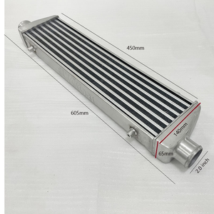 Intercooler Universal Turbo Depan 450x140x65mm <span class=keywords><strong>2</strong></span>.0" Pipa Intercooler Aluminium Kit Selang Pipa Aluminium - Product Image 5