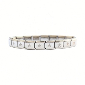 New Classic Italian Women's Charm <b>Bracelets</b> Starter Gold Plated Stainless Steel Animal Pattern Diamond Pearl Anniversary Gift - Product Image 1