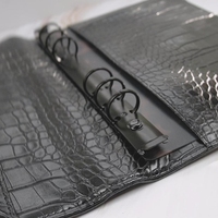 Agenda personnalisé par le fabricant avec impression crocodile, cadeau 2024, A5A6A7, classeur à 6 anneaux, carnet de notes, couverture en cuir PU, planificateur budgétaire