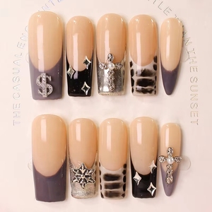 <span class=keywords><strong>Uñas</strong></span> Postizas <span class=keywords><strong>Francesas</strong></span> Largas <span class=keywords><strong>Cuadradas</strong></span> con Diseño Floral 3D, 10 Piezas, <span class=keywords><strong>de</strong></span> Alta Calidad, Tendencia <span class=keywords><strong>de</strong></span> Verano, Hechas a Mano, Venta al Por Mayor - Product Image 3