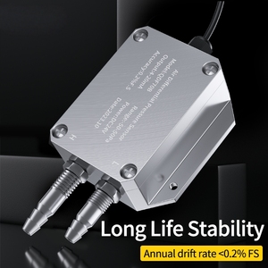 マイクロ差圧センサー ガス空気用 4-20mA 0-10V 0-5V 出力 DC24V 風圧トランスミッター - Product Image 5